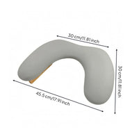 Folding Nail artwork Hand Pillow Support Structure Wood and Leather Hand Pillow Comfortable Beauty Accessory
