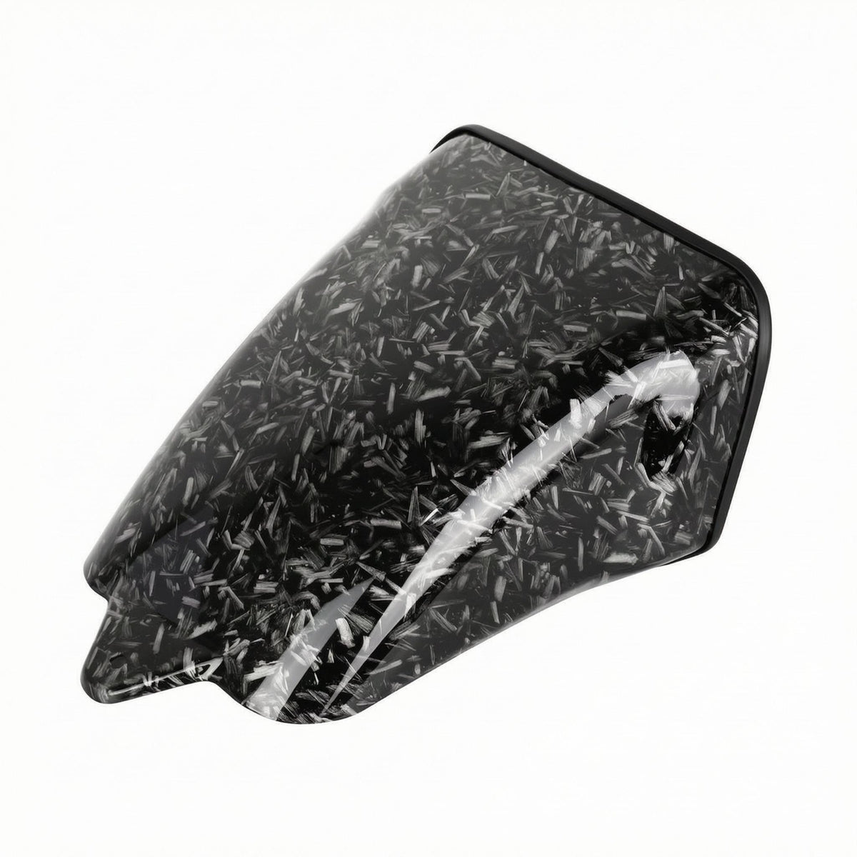 Forged-Carbon Style Rear Seat Cowl Hump Sculpted Harley Touring Seat Cowl Aerodynamic Glossy