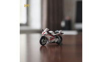 1:64 Scale Motorcycle Model Collectible 1/64 Scale Motorcycle Realistic Miniature Motorbike Model for Hobbyists, Desk Display