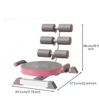 Core Workout Machine with Rebound Assist Heavy-Duty Foldable Ab Exercise Machine with Foam Rollers Abdominal Workout Machine