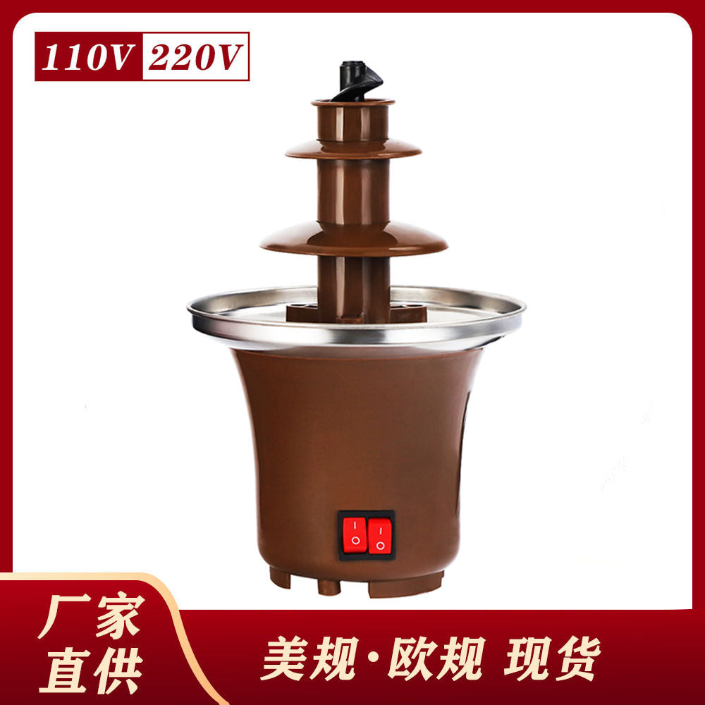 Home Chocolate Fountain Machine with Heating Tower, EU Plug