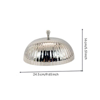Serving Dome with Pedestal Stainless Steel Food Dome with Base Polished