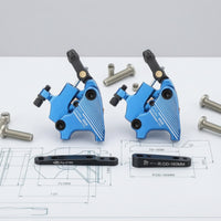 CNC-Machined Flat Mount Disc Brake Caliper Lightweight Hydraulic Disc Brake Caliper Smooth Hardware Quiet for Commuters