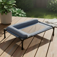 Washable Elevated Pet Bed Easy to Clean Elevated Dog Bed Long-Lasting Frame Raised Pet Cot Water Resistant for Outdoor