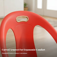 Long-Lasting Stackable Plastic Seat with Backrest Easy to Clean Low Stool Polished Edges Small Chair Strong Load-Bearing for Children, Families, Living Room, Entryway, Kitchen, Bedroom