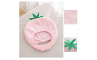 Soft Strawberry Hat Cute Strawberry Hat with Chin Strap Funny Headwear Novelty for Cosplayers, Cosplay, Costume Parties, Photo Shoots