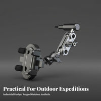 A-Pillar Phone Mount Vibration Resistant Grab Handle Phone Bracket Anti-Movement Mobile Accessory for SUV Owners, Adventure Drivers