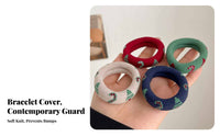 Anti-Collision Knitted Bracelet Protector High Elasticity Woven Wristband Long-Lasting for Women, Teens, Jewelry Protection, Daily Wear
