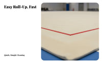 Rhythmic Gymnastics Carpet Portable Roll out Gymnastics Mat Lightweight Cheerleading Floor Mat for Gymnasts, Athletes, Dance Studio, Gymnasium, School