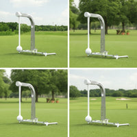 Golf with Automatic Return Stainless Steel Golf Swing Training Device Height-Adjustable for Golfers, Beginners, Garden, Grass