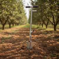 Fertilizing with T-Handle Pointed Fertilizer Applicator Ergonomic