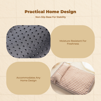 Dog Mat, Washable Removable Cover, Indoor Outdoor Pet Bed
