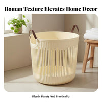 Breathable Design Laundry Basket Ventilated Dirty Clothes Basket Space-Saving for Apartment Dwellers, Families, Bedroom, Living Room, Closet