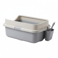 Cat Litter Box, Odor Control, Large, Open Top, Indoor