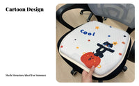 Fast Rebound Gel Seat Cushion Long-Lasting Honeycomb Seat Cushion Non-Slip Cover for Students, Drivers, Home, School, Gaming Room