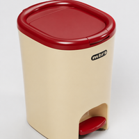 Trash Can, Pedal-Operated Trash Can, Sorting, Stylish, Slim, Plastic, Household Use, With Lid, For Living Room