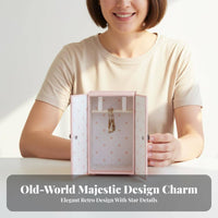 Miniature Paper Wardrobe Vintage Design BJD Doll Armoire 1/12 Scale Doll Closet Realistic Design Miniature Wardrobe Handmade