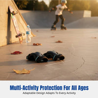 Thickened Protective Gear Set, Unisex Knee Pads, Elbow Pads, Wrist Guards for Inline Skating, Ice Skating, Winter Sports