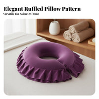 Breathable Beauty Bed Headrest Skin-Friendly Salon Bed Face Rest Soft for Spa Professionals, Physical Therapists, Healthcare Facility