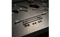 3 Pieces Gear Linkage Push Rods with Rubber Seals Adjustable Gear Linkage Rods Pushrod Seal Threaded Hardware Metal