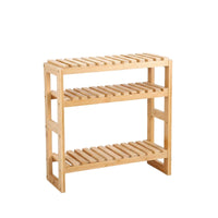 Countertop Storage Rack Versatile Desktop Organizer Rack Wooden Desktop Organizer Space-Saving Freestanding Slatted Shelf