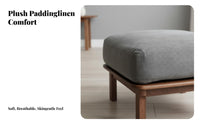 Removable and cleansable Cover Upholstered Entryway Bench sturdy Wood Frame Upholstered Rectangular Bench Nordic Design Footstool Multi-Functional for Homeowners, Apartment Dwellers, Interior Designers, Living Room, Bedroom, Hallway