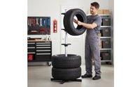 Tyre Rack Upright-Wheel Stand Compact Tyre Tree for Vehicle Owners