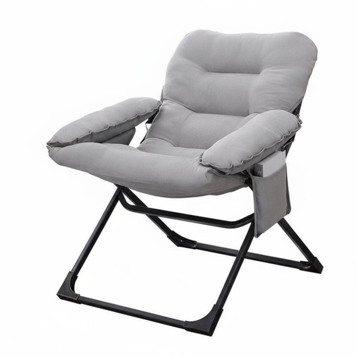 Foldable Design Padded Folding Recliner Adjustable Backrest Reclining Chair No Assembly Required Lounge Furniture Soft Cushioning for Students, Young Adults, Dormitory, Balcony, Living Room, Home Office