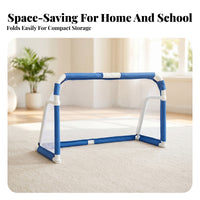 Kids Soccer Goal Athletic Gear Foldable Soccer Goal Compact Tubulars Frame for Practice