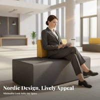 Nordic design Double-Sided Waiting Area Island abrasion-withstandantwithstandant Upholstery Reception Seating Space Efficient Commercial Furnishing dense Foam Filling for Interior Designers, Office Managers, Business Owners, Hotel Lobby