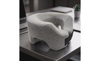 Contoured Face Sleeping Pillow Adjustable U-Shaped Pillow with Open Center Compact Textured for Travelers