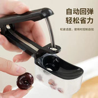 Press Stainless Steel Cherry Pitter with Seed Collector