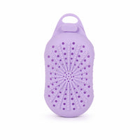 Gentle Exfoliating Silicone Soap Bag Drainage Soap Pouch with Loop Ventilated Holder Flexible for Travel