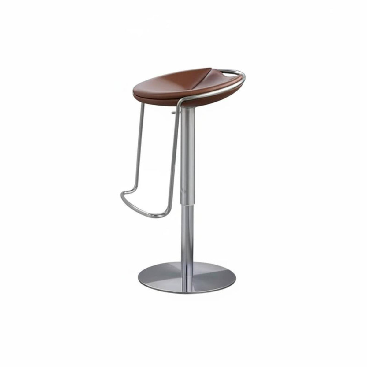 Italian design Adjustable rotating Stool with spine supportrest Minimalist Design Adjustable rotating Stool Upholstered Seat Bar Furniture Built-in Footrest for Homeowners, Adults, Guests, Kitchen Island, morning dining corner, Pub, Dining Room