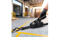 Retractable Tie-down Strap Automatic Retractable Ratchet Straps Self-Retracting Strap Heavy-Duty Compact for Trailers, Trucks