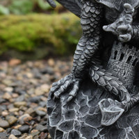 Western Dragon Statue Resin Dragon Statue Realistic Details Fantasy Creature Sculpture for Collectors, Garden, Lawn, Patio