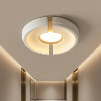 Ceiling Lamp Panel PU Round Ceiling Panel Light Fixture Trim White Chandelier Medallion Smooth Surface