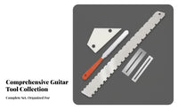 5 Pieces Fretboard Protectors Guitar Fret Leveling Tool Kit All-in-Single Guitar Fretwork Tool Set Professional Grade for Workshop