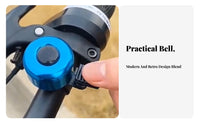 Easy Installation Cycle Bell Long-Lasting Aluminum Alloy Universal Bike Bell Lightweight for Children, Adults, E-Bikes, Daily Commute