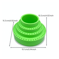 Tiered Cylindrical Organizer with Holes Portable Perforated Storage Container Lightweight Stepped Drill Bit Stand Professional for Workbench