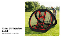 Multiple Openings Easy to Store Foldable Golf Practice Instant-Setup Netup Golf Net