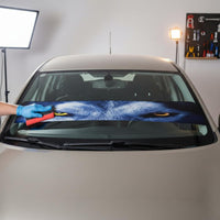 Waterproof Windshield Sticker Sunshade Car Windshield Banner Sticker Eye-Catching Graphics Front Window Banner Decal Residue-Residue-Removing Removal