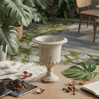 Decorative Vase Elegant Metal Vase Timeless for Mantel, Patio