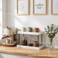 Multi-layer Wooden Storage Shelf for Bathroom Counter