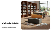 Minimalist Design Modular Block Sofa Easy to Clean Foam Block Couch Set Stain Resistant Commercial Furniture Waterproof for Office Workers, Business Owners, Reception Area, Library, Retail Shop, Small Areas