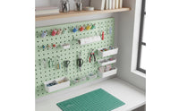 Space Saving Pegboard Paper Towel Holder Baking Finish Storage Accessory Rust Resistant for Workshop