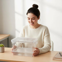 Habitat Box Ventilated Clear Enclosure Transparent Vented Tank for Desktop