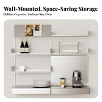 Invisible Wall Shelf Levitateing Design Display Ledge Minimalist Aesthetic