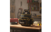 Long-Lasting Tool Pouch with Hanging Buckle Multi-Pocket Waist Tool Pouch Wear-Resistant Ergonomic for Construction Sites