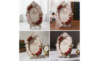 Frame with Rose Embellishments Decorative Picture Frame with Stand Standing